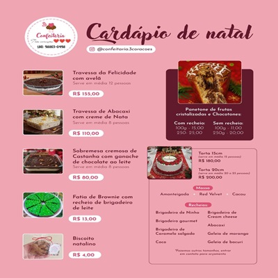 Neste Natal, os servidores públicos têm um motivo a mais para celebrar! Com melhores sobremesas da Confeitaria 3 corações
A Rede de Descontos preparou uma campanha especial com ofertas exclusivas, pensadas para ajudar você a economizar e aproveitar ainda mais as festas de fim de ano.